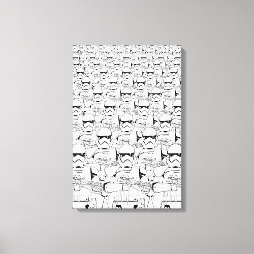 Stormtrooper Army Pattern Canvas Print