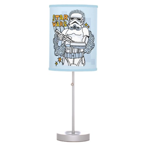 Stormtrooper Doodle Sketch Table Lamp