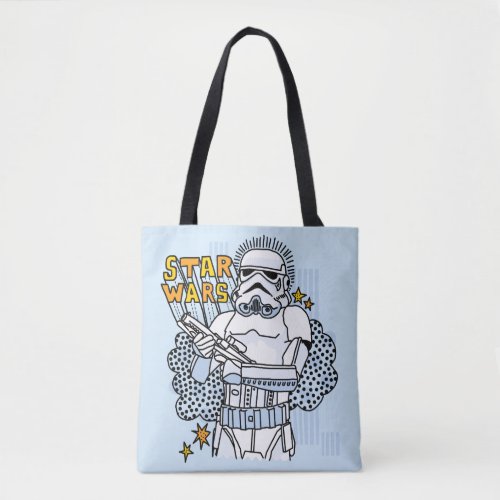 Stormtrooper Doodle Sketch Tote Bag