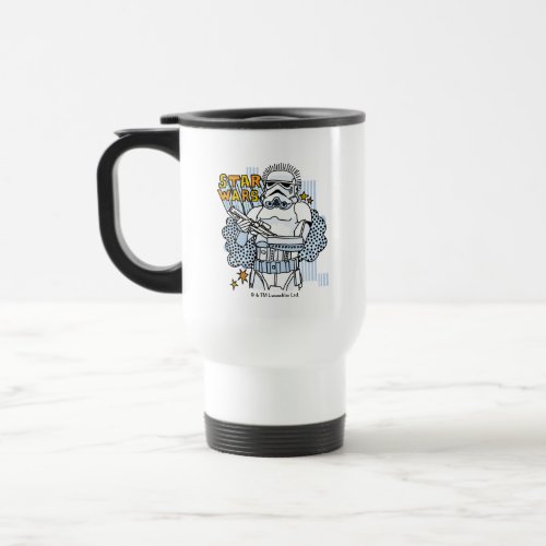 Stormtrooper Doodle Sketch Travel Mug