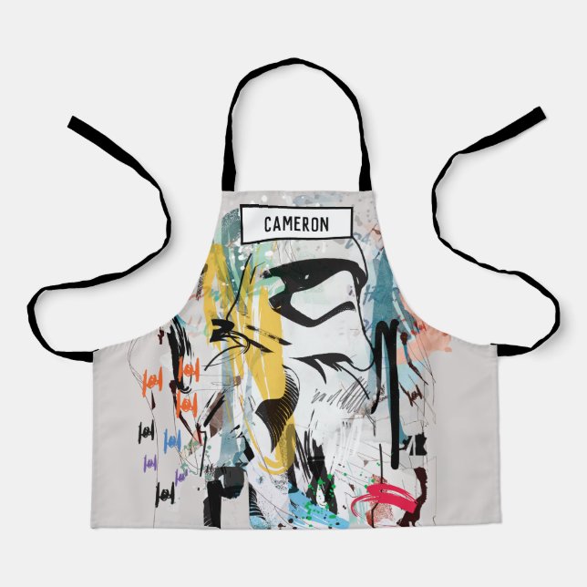 Stormtrooper Graffiti Collage Apron (Front)
