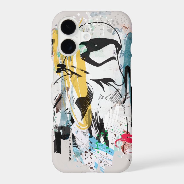 Stormtrooper Graffiti Collage Case-Mate iPhone Case (Back)