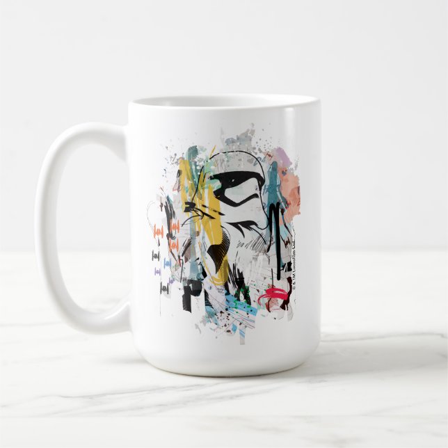Stormtrooper Graffiti Collage Coffee Mug (Left)