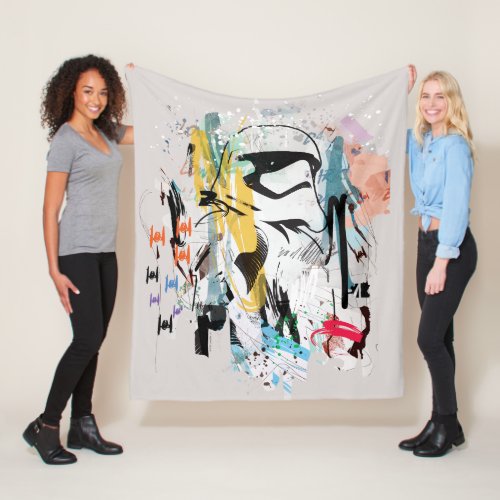 Stormtrooper Graffiti Collage Fleece Blanket