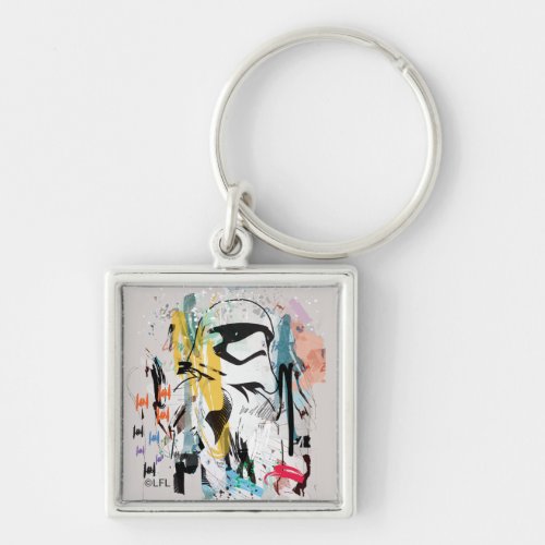Stormtrooper Graffiti Collage Keychain