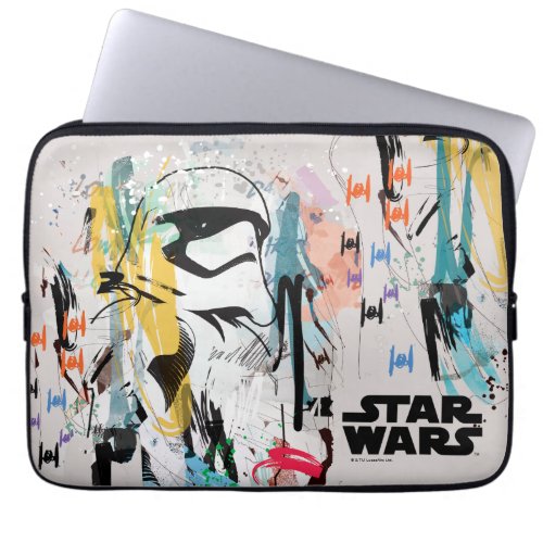 Stormtrooper Graffiti Collage Laptop Sleeve