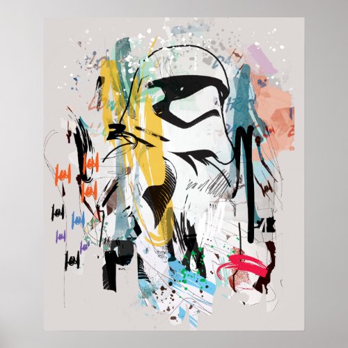 Stormtrooper Graffiti Collage Poster