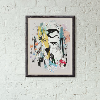 Stormtrooper Graffiti Collage Poster