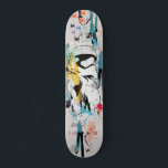 Stormtrooper Graffiti Collage Skateboard<br><div class="desc">Star Wars: Episode IX | This colorful graffiti collage features a First Order Stormtrooper and TIE Fighter accents. | These Troopers have finally hit a target and are now available on the officially licensed Star Wars store on Zazzle! The original Imperial Stormtroopers were genetic clones of legendary bounty hunter, Jango...</div>