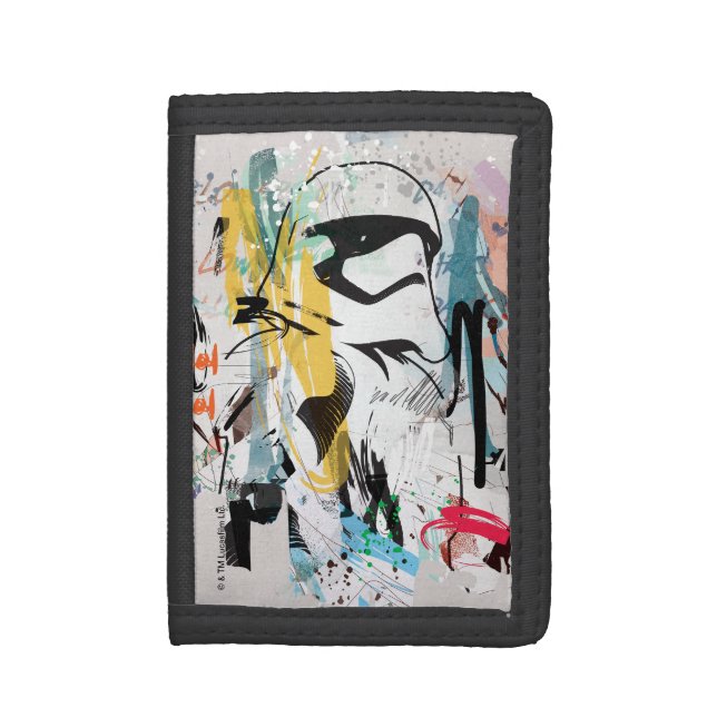 Stormtrooper Graffiti Collage Trifold Wallet (Front Vertical)