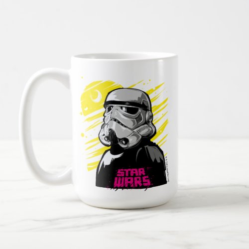 Stormtrooper Neon Death Star Sketch Coffee Mug