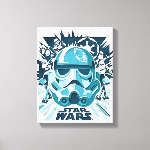 Stormtrooper Paper Cut_Out Collage Canvas Print