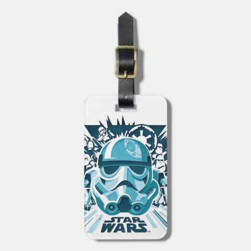 Stormtrooper Paper Cut_Out Collage Luggage Tag
