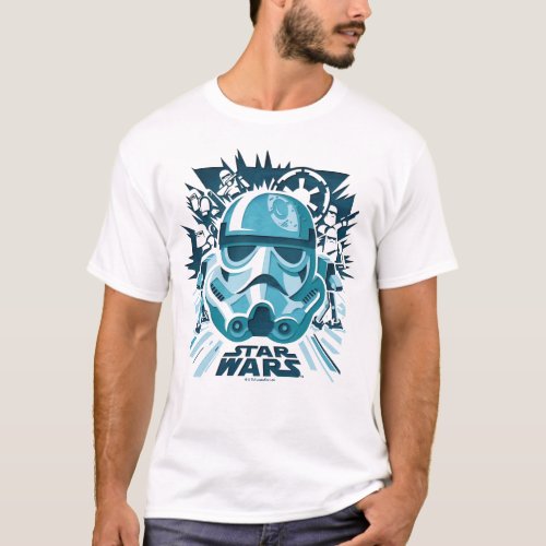 Stormtrooper Paper Cut_Out Collage T_Shirt