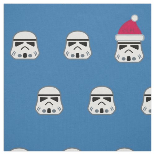 Stormtrooper Santa Hat Christmas Pattern Fabric