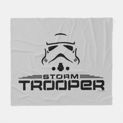 Stormtrooper Simplified Graphic Fleece Blanket