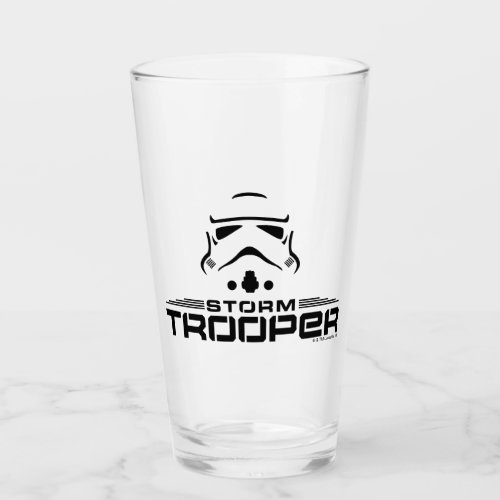 Stormtrooper Simplified Graphic Glass
