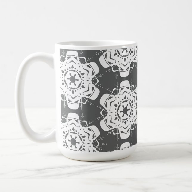Stormtrooper Snowflake Design Coffee Mug (Left)