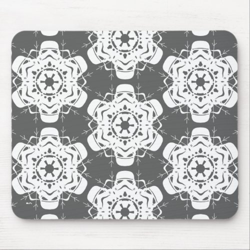 Stormtrooper Snowflake Design Mouse Pad