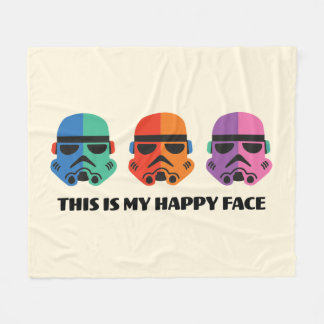 Stormtroopers | This Is My Happy Face Fleece Blanket