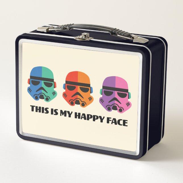 Stormtroopers | This Is My Happy Face Metal Lunch Box (Front)