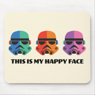 Stormtroopers This Is My Happy Face Mouse Pad