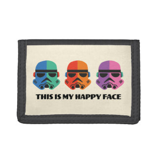 Stormtroopers | This Is My Happy Face Trifold Wallet