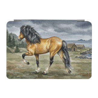 Stormur Icelandic Horse by the Sea iPad Mini Cover