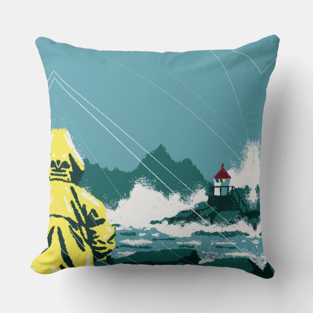 Stormwatch: Island Majesty Throw Pillow (Front)
