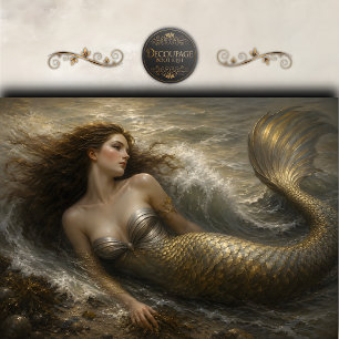 Stormwave Siren Decoupage Tissue Paper