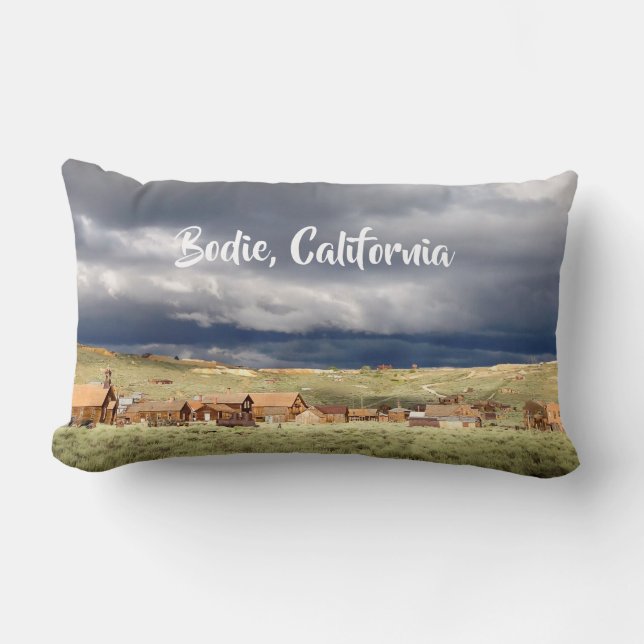 Stormy Bodie Ghost Town Overview Lumbar Pillow (Front)