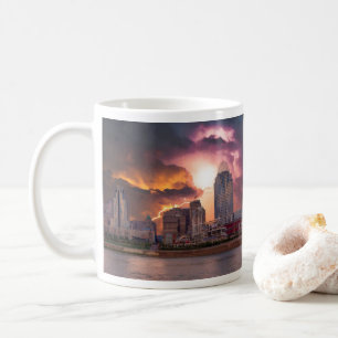 Stormy Cincinnati Great American Ball Park   Coffee Mug