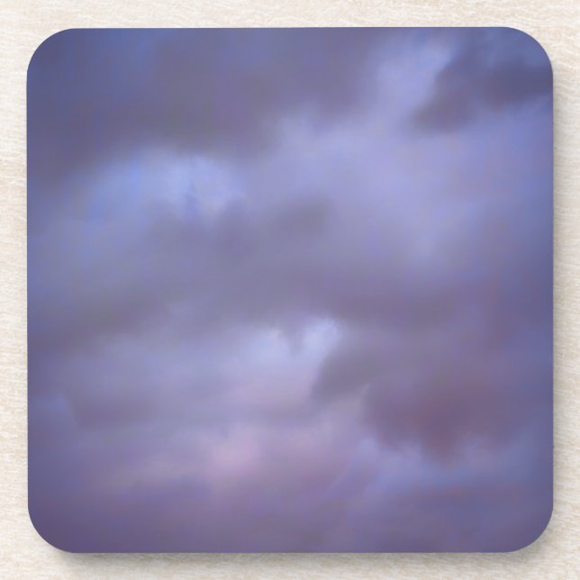 Stormy Clouds Cloth Napkin Beverage Coaster (Front)