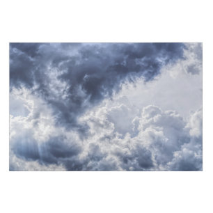 Stormy clouds foam core board faux canvas print