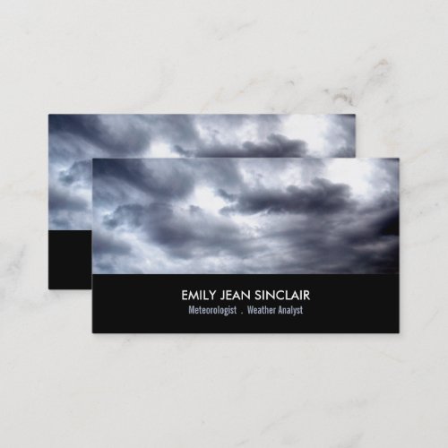 Stormy Clouds Meteorologist Business Card