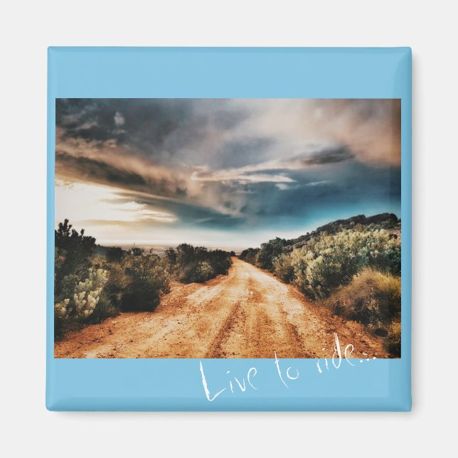Stormy Clouds Road Landscape South Africa Magnet (Front)
