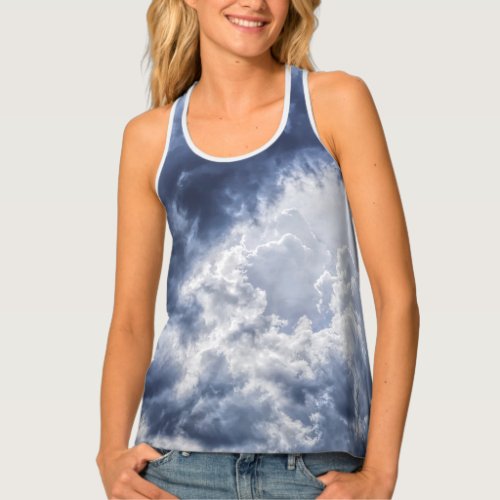 stormy clouds tank top