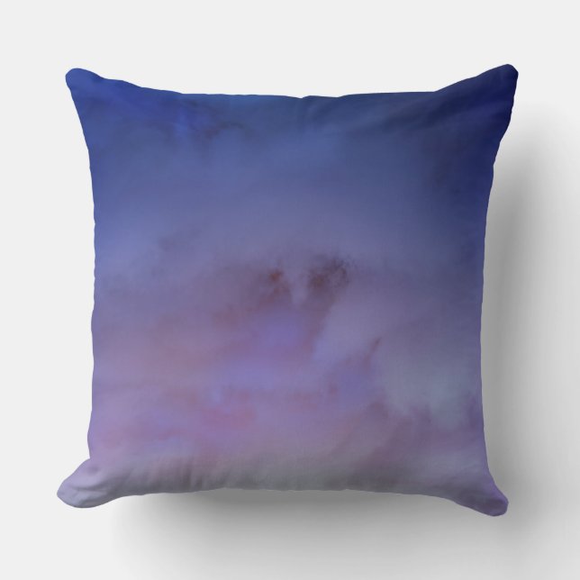 Stormy Clouds Throw Pillow (Front)