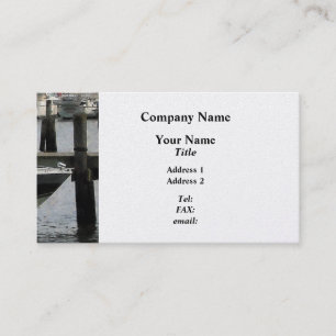 Stormy Day at the Harbor Essex CT - Platinum Business Card