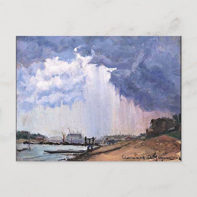 Stormy Day, fine art painting Postcard (Front)