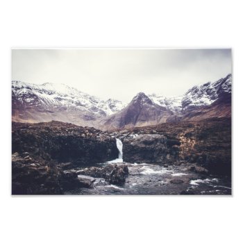 Stormy Fairy Pools | Photo Print by GaeaPhoto at Zazzle