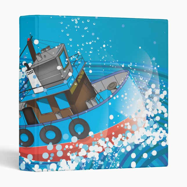 Stormy Fishing Boat Binder (Front/Spine)