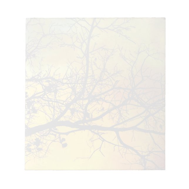 Stormy morning with tree muted notepad (Front)