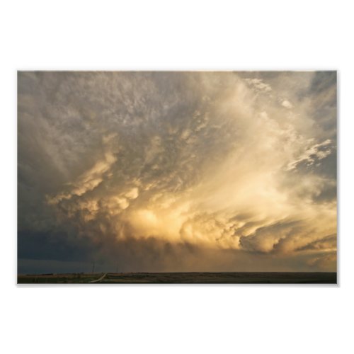 Stormy Nebraska Scene Photo Print