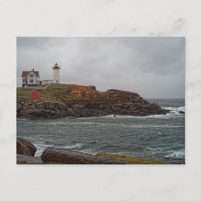 Stormy Nubble Postcard (Front)