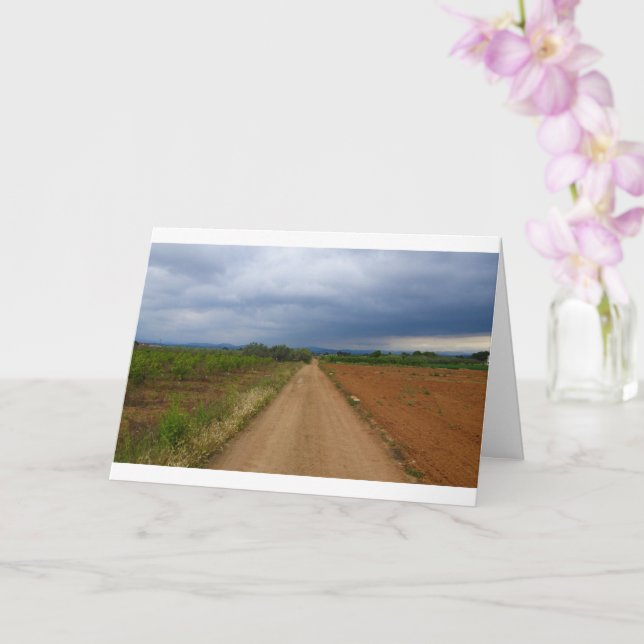 Stormy Path Landscape Card (Orchid)