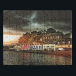 Stormy Portree Isle Of Skye Scotland Travel Jigsaw Puzzle<br><div class="desc">This travel themed design features the historical port of Portree on the Isle of Skye in Scotland #portree #scotland #scottish #travel #adventure #destination #historical  #home #rustic #vintage #building #window #port #seas #ocean #architecture #jigsaw #jigsawpuzzle #puzzle #fun #games #gift #gifts #holidays #christmas #stockingstuffers #secretsanta</div>
