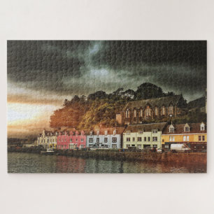 Stormy Portree Isle Of Skye Scotland Travel Jigsaw Puzzle