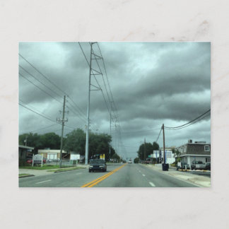 Stormy Road Postcard