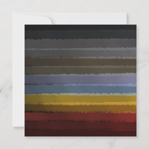 Stormy Salty Watercolor Pop Of Color Abstract Art Note Card